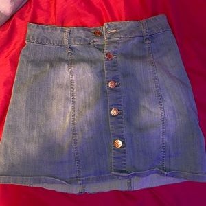 Mini Jean Skirt